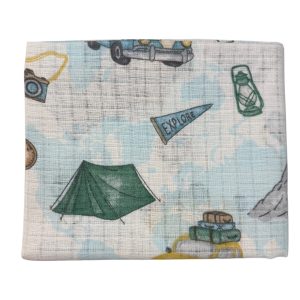 Pieluszka tetrowa kolorowa/camp
